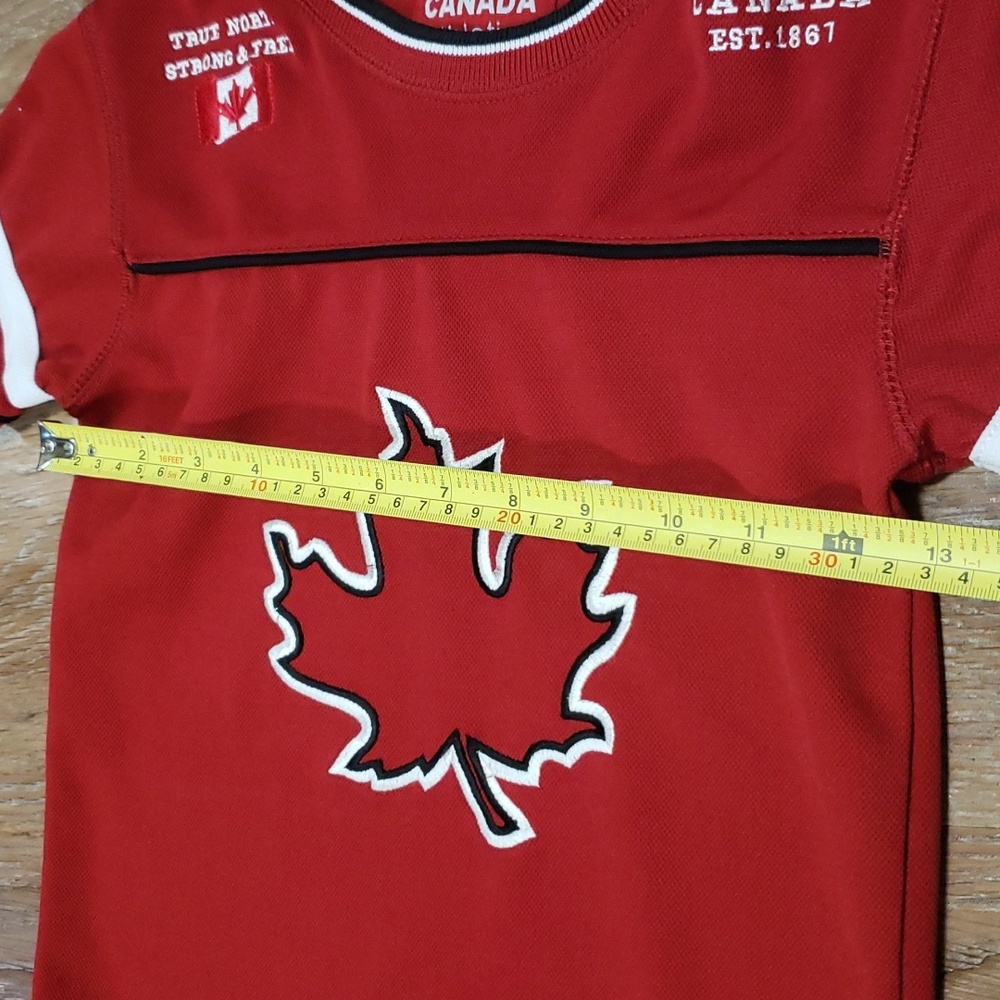 (4) Canada Athletics Youth Olympics Team Canada Jersey Maple Leaf Logo - Picture 5 of 7